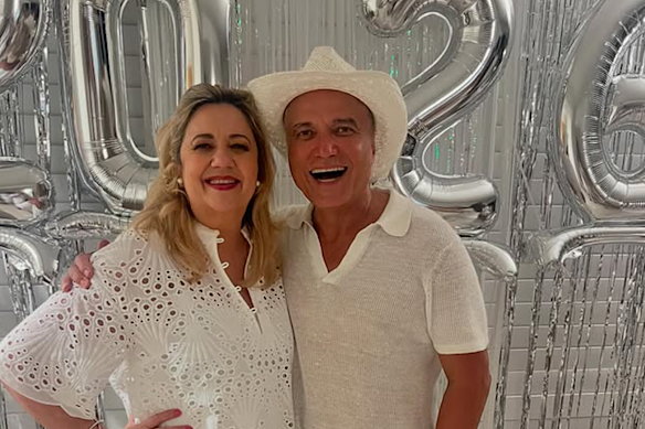 Dr Reza Adib pictured with former Queensland premier Annastacia Palaszczuk for 2026 new year celebrations.