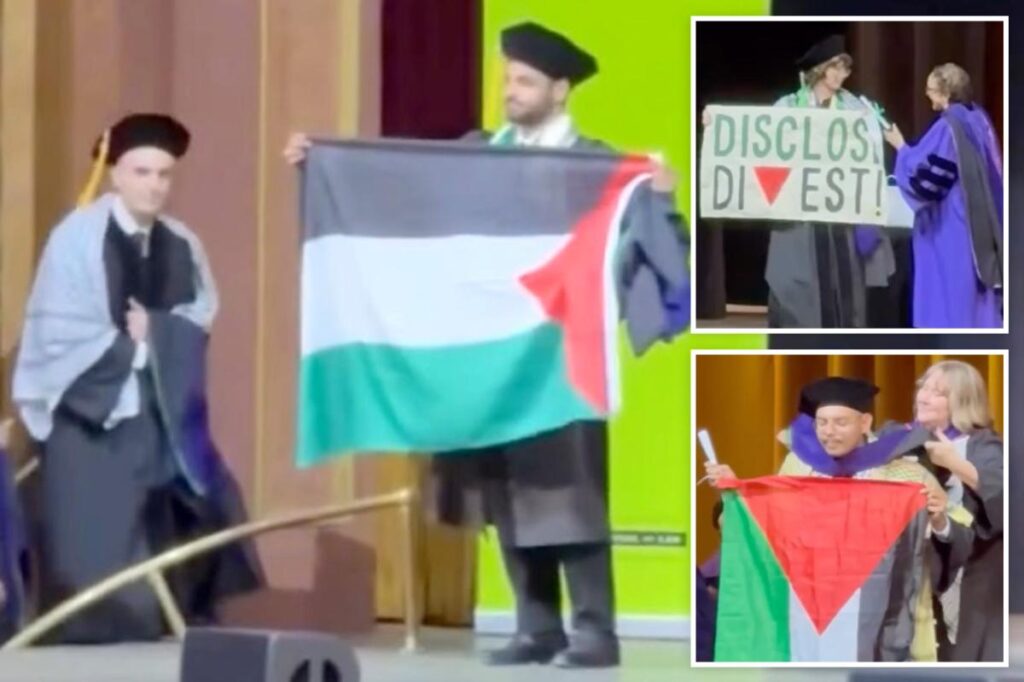 Anti-Israel grads disrupt another CUNY law-school ceremony Anti-Israel grads disrupt another CUNY law-school ceremony