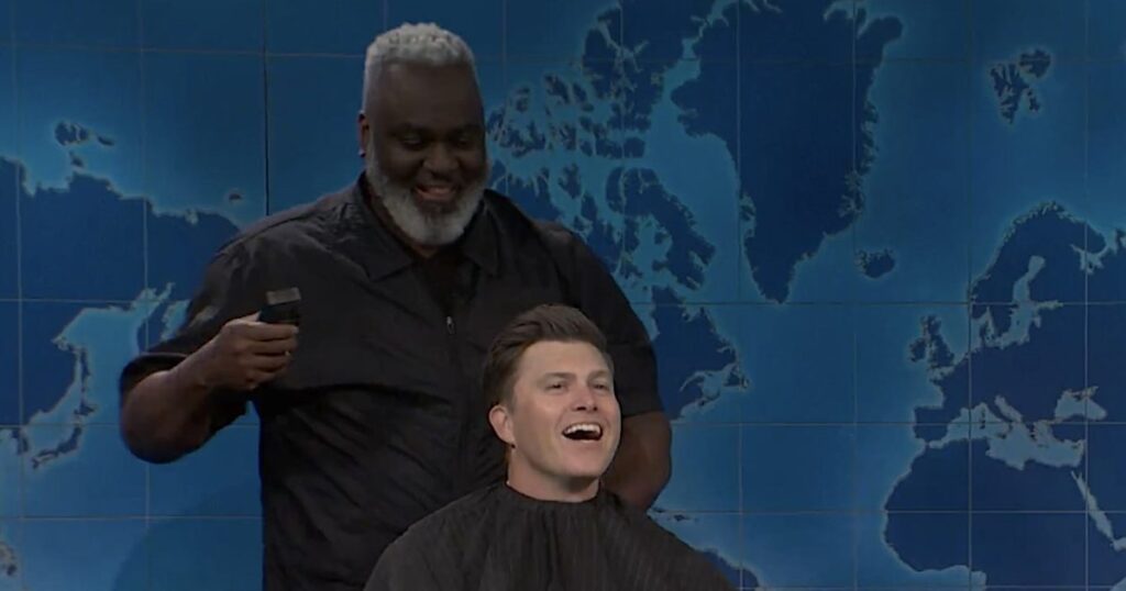 Colin Jost Is Nearly Forced to Shave His ‘Award-Winning Hair’ During ‘Saturday Night Live’ Joke Swap