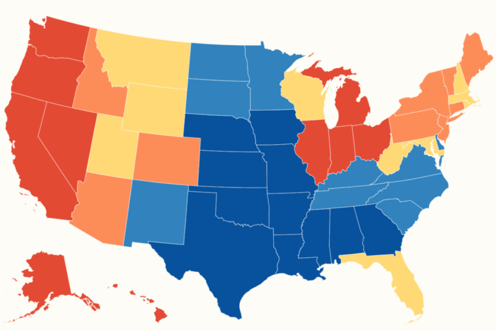 US Gas Prices Map Shows States Where Costs Surpass 