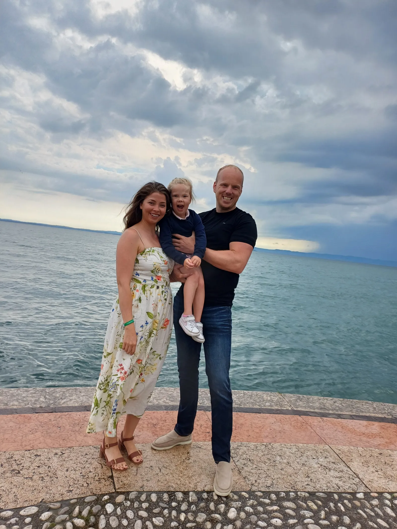 Daggett with her family.