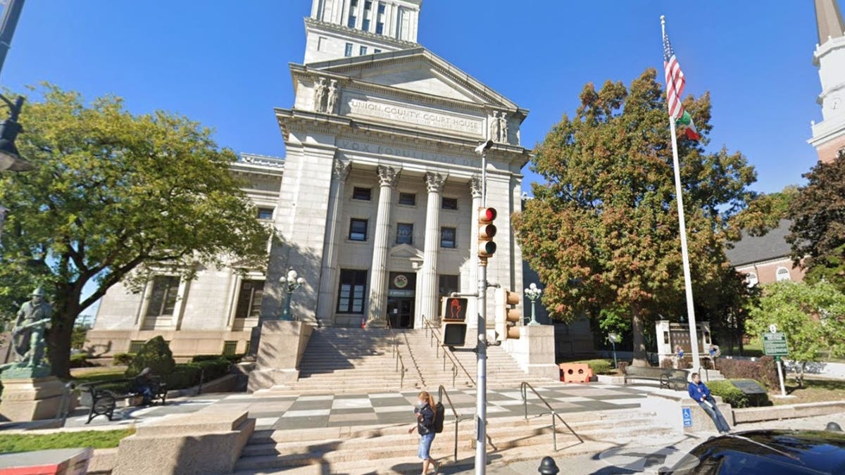 Union County's white courthouse