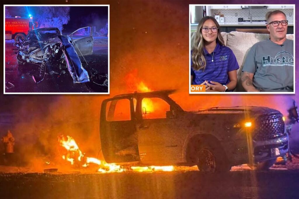 Arizona veteran, daughter, 14, rescue half dozen strangers from fiery car crash Arizona veteran, daughter, 14, rescue half dozen strangers from fiery car crash