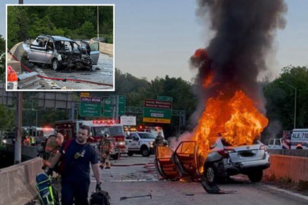 NBC News reporter saves teen driver from fiery crash on Maryland highway moments before car explodes NBC News reporter saves teen driver from fiery crash on Maryland highway moments before car explodes