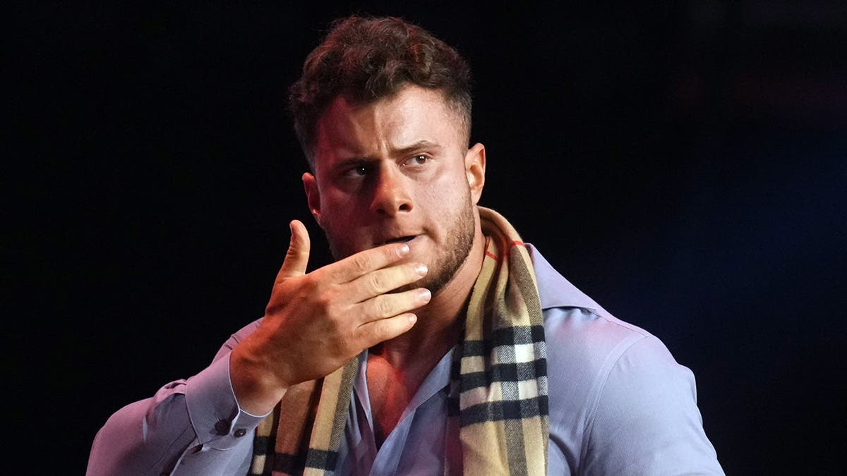 AEW Champion Maxwell Jacob Friedman standing in wrestling ring at Footprint Center