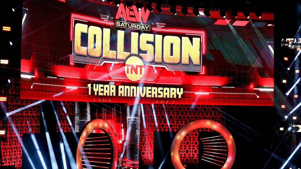 A general view of the AEW stage at the Covelli Centre in Youngstown, Ohio