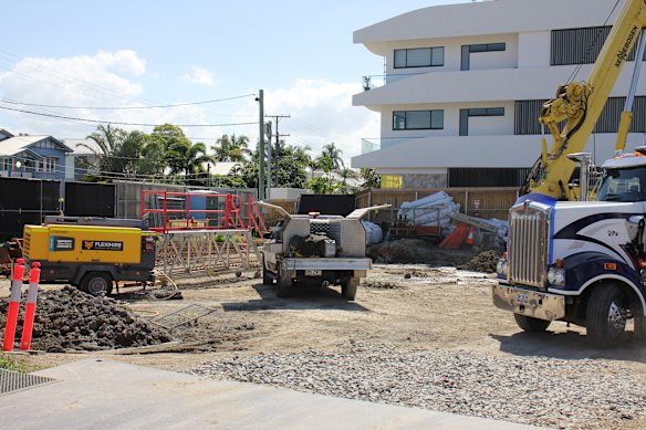 Building costs have surged in Brisbane, with materials made more expensive by supply chain shocks and labor prices pushed up by competition with major infrastructure projects in the lead up to the 2032 Olympic Games. 