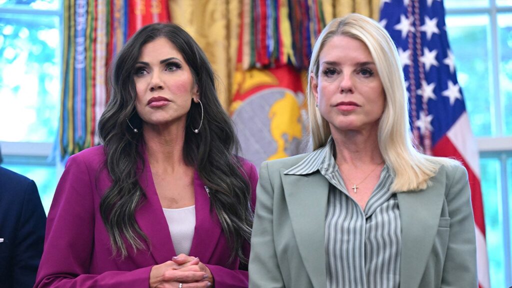 Man indicted for allegedly posting gruesome death threats against Kristi Noem, Pam Bondi on social media
