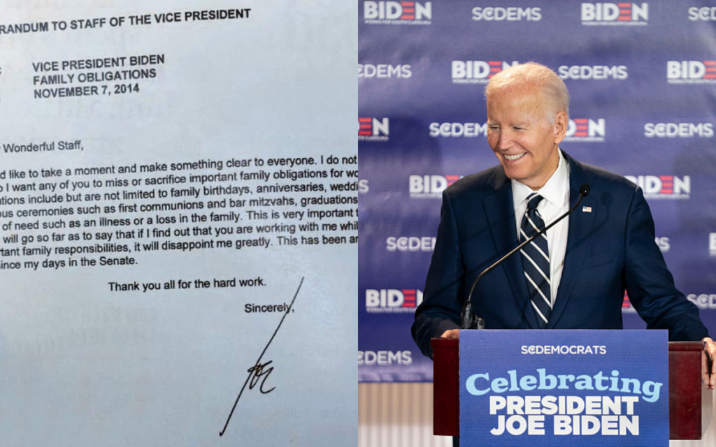 Joe Biden Memo Resurfaces After Trump Misses Son’s Wedding Joe Biden Memo Resurfaces After Trump Misses Son’s Wedding
