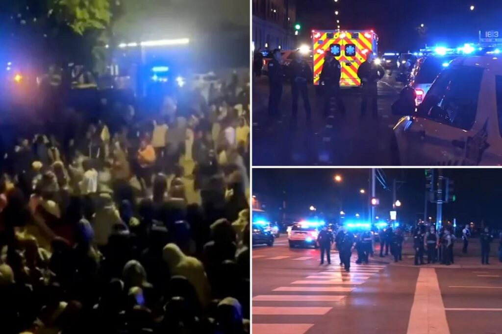 5 officers struck by car after ‘teen takeover’ hits Chicago’s West Side — as 19 people hurt in shootings 5 officers struck by car after ‘teen takeover’ hits Chicago’s West Side — as 19 people hurt in shootings