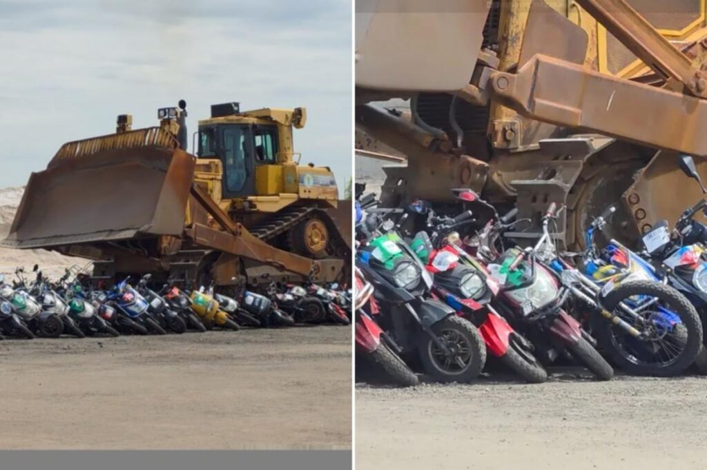 Hundreds of illegal mopeds seized by NYPD crushed as warning to dangerous scofflaws: ‘Zero tolerance’