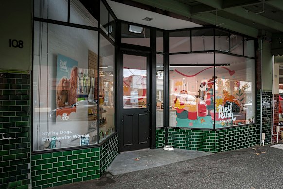 The New Leash shopfront in Maling Road, Canterbury.