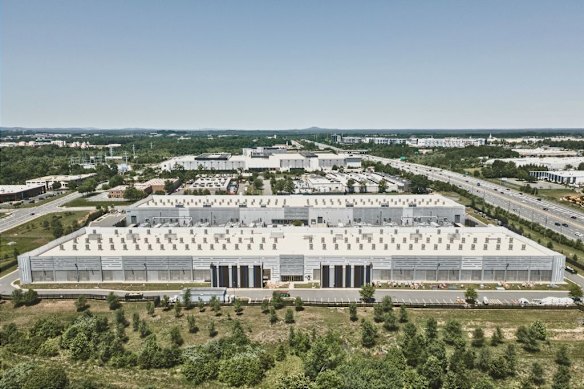 The Amazon Web Services IAD10 data centre in Sterling, Virginia in May.