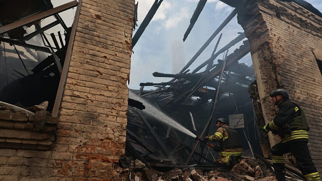 Ukraine strikes arms factory after Russian strikes kill two