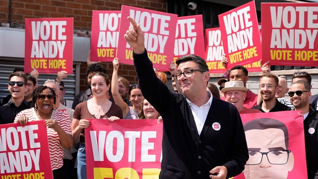 Andy Burnham wins key UK by-election, setting up leadership battle Andy Burnham wins key UK by-election, setting up leadership battle