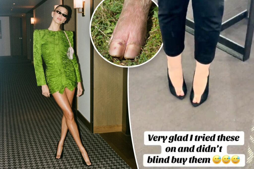 .1K Valentino ‘pig’s hoof’ pumps beloved by Hailey Bieber sorely divide fashion fiends .1K Valentino ‘pig’s hoof’ pumps beloved by Hailey Bieber sorely divide fashion fiends