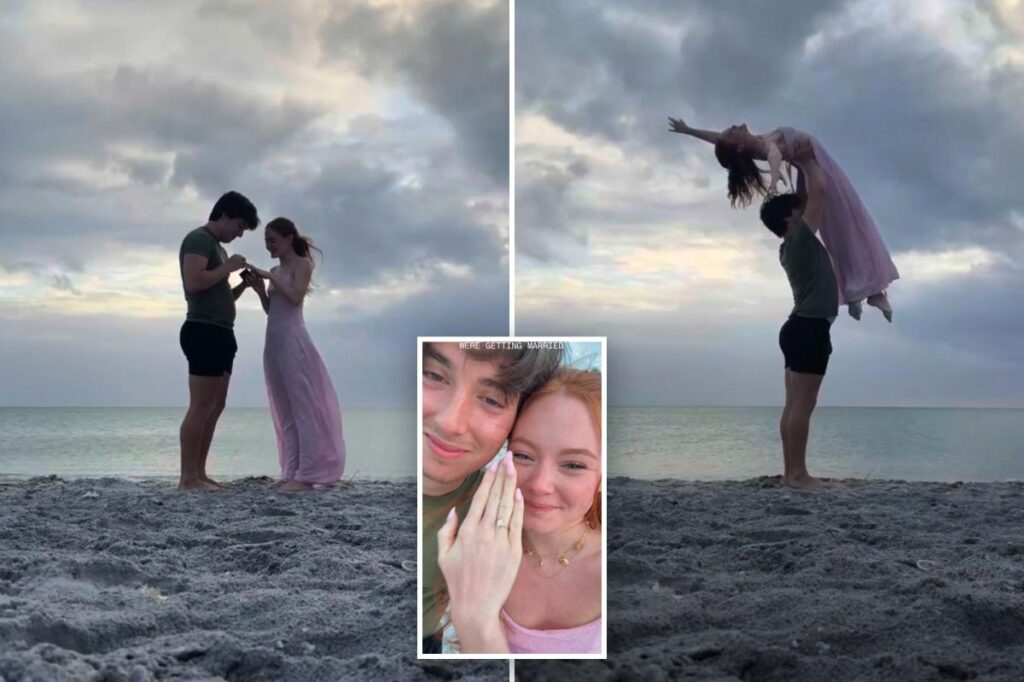 Falling hard in love: Couple’s engagement video goes viral over fiancé’s apparent erection Falling hard in love: Couple’s engagement video goes viral over fiancé’s apparent erection
