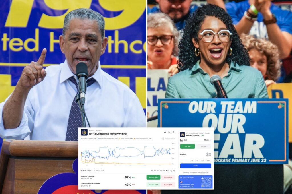 Polymarket predicts wins for Espaillat, Lander, Valdez and Lasher in key NY races Polymarket predicts wins for Espaillat, Lander, Valdez and Lasher in key NY races