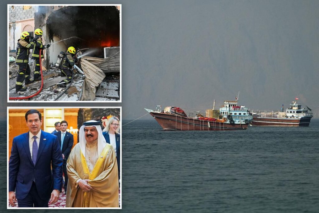 Ships slowly trickle through Strait of Hormuz as US allies slam Iranian counter attack