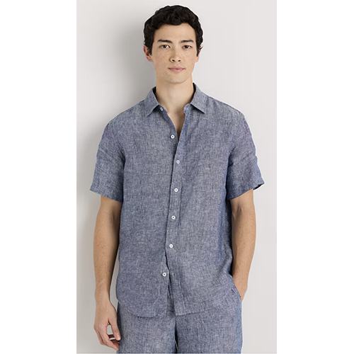 Quince 100% European Linen Relaxed Short Sleeve Shirt