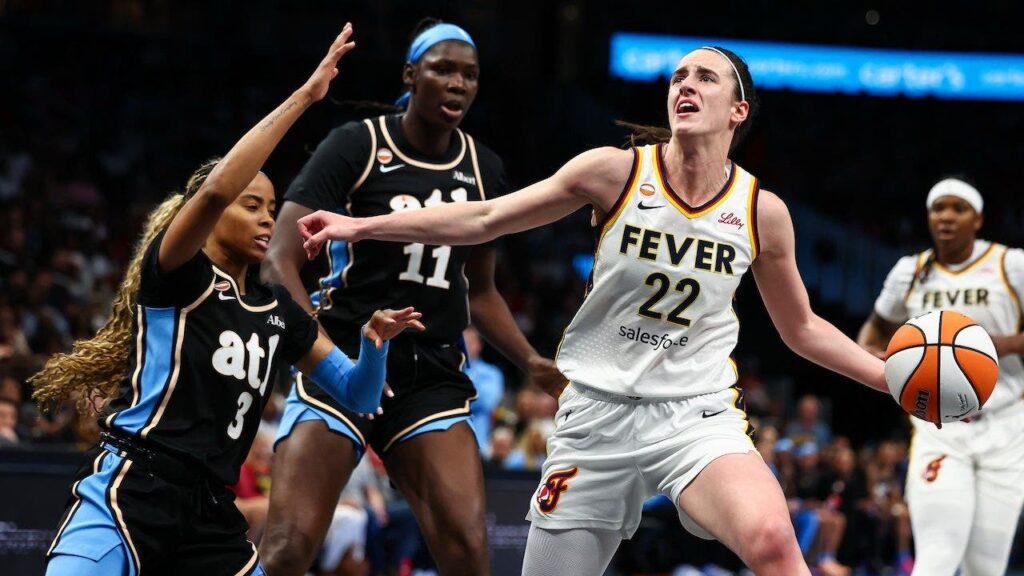 Caitlin Clark appears emotional after Fever’s collapse to Angel Reese’s Dream: ‘All we do is foul’
