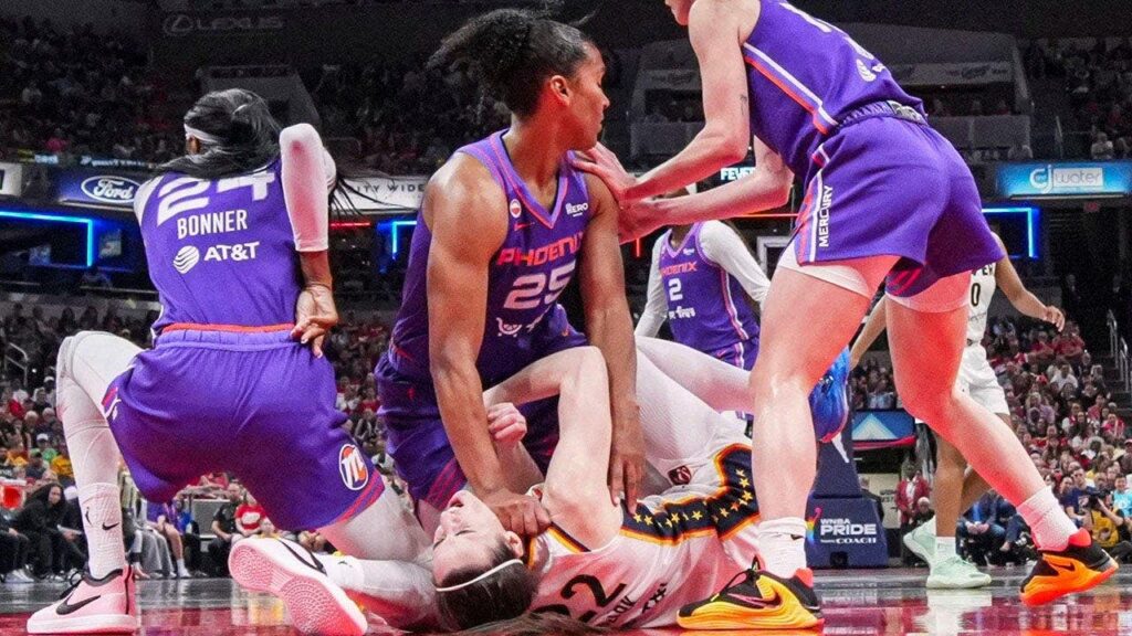 WNBA suspends Alyssa Thomas for ‘recklessly’ hitting Caitlin Clark in throat during scramble