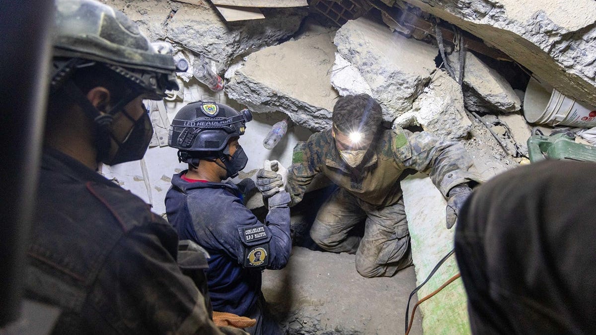 U.S. Marine helping in Venezuela