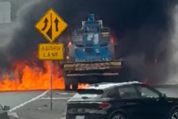 No injuries were reported at the scene.
