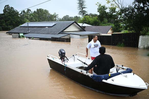 The Ipswich suburb of Goodna, west of Brisbane, is highly flood-prone. 