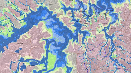 Ipswich updated its flood maps in 2025. 