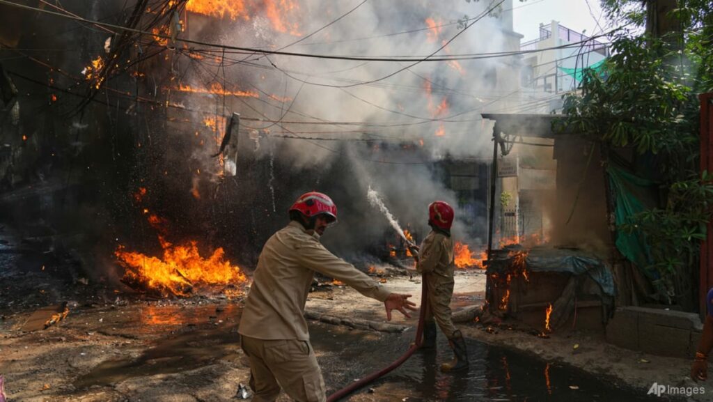 Fire sweeps through New Delhi building, killing at least 21 people