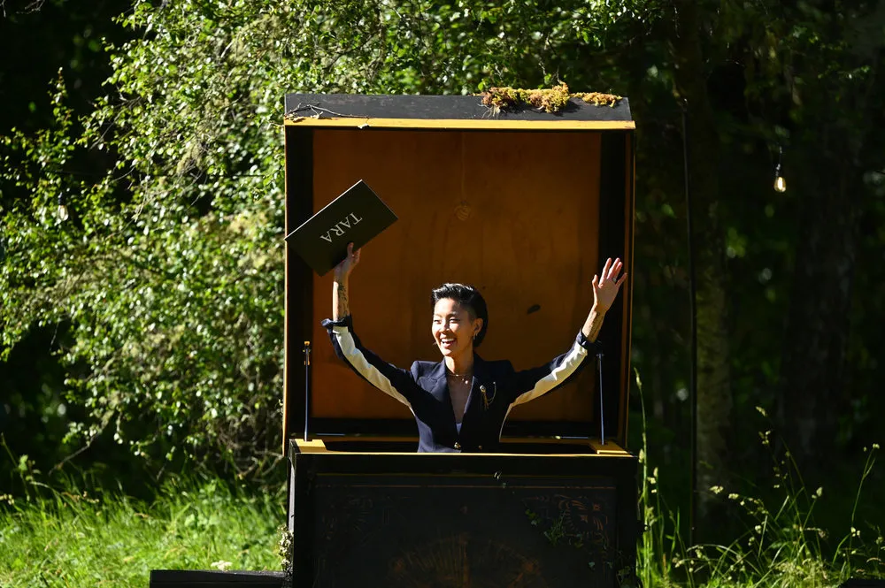 THE TRAITORS -- "Think Outside the Box" Episode 409 -- Pictured: Kristen Kish -- (Photo by: Euan Cherry/PEACOCK)
