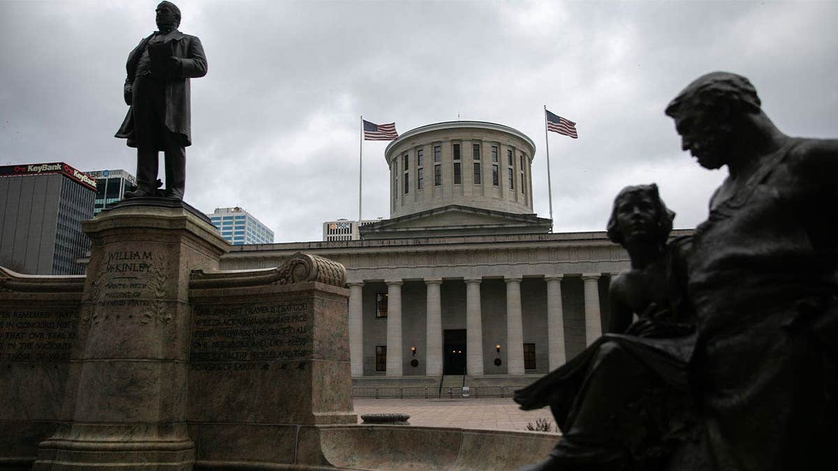 The exterior of the Ohio Statehouse