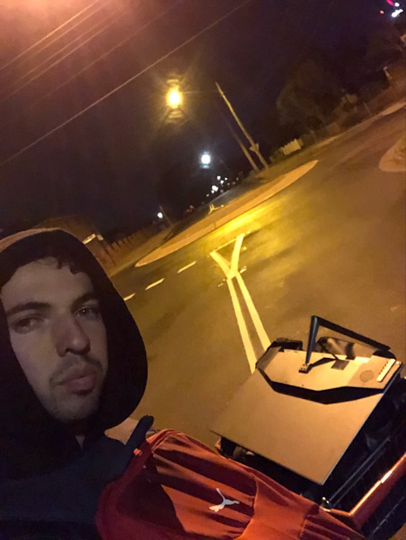 Jones the night he left.
