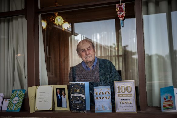 Tom Thorpe, 100, is believed to be the oldest practising justice of the peace in Victoria.