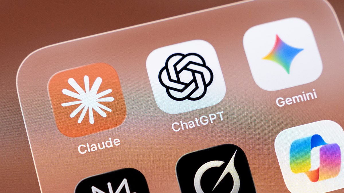 AI apps Claude, ChatGPT, and Gemini logos displayed
