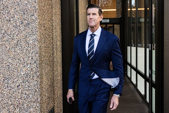 Ben Roberts-Smith outside the Federal Court in May 2025.