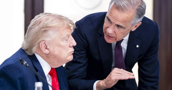 Carney caught on hot mic pitching Chinese EV import deal to Trump at G7 Carney caught on hot mic pitching Chinese EV import deal to Trump at G7