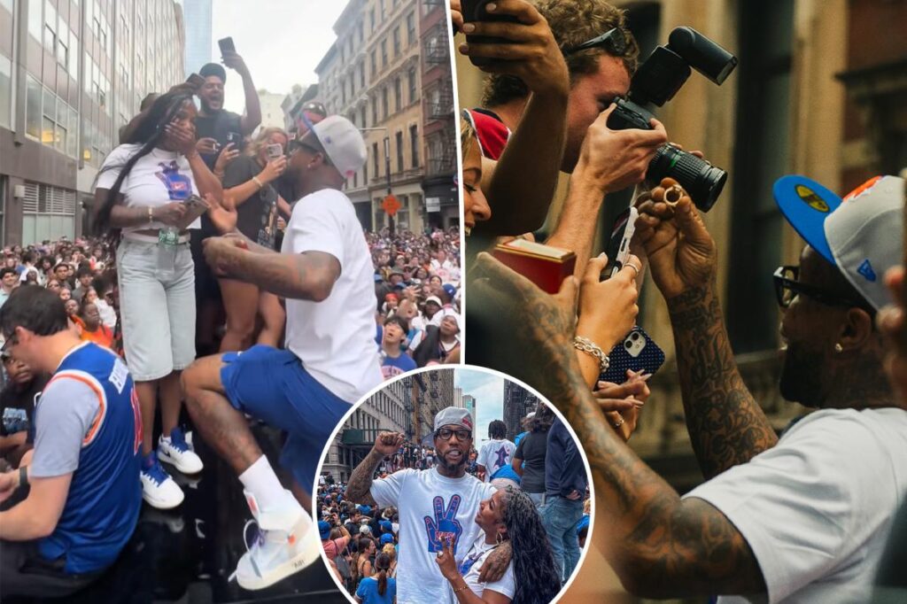 Exclusive | NYC couple scores epic engagement ‘on top of a cop car’ as Knicks party rages on: ‘Something we’ll never forget’ Exclusive | NYC couple scores epic engagement ‘on top of a cop car’ as Knicks party rages on: ‘Something we’ll never forget’