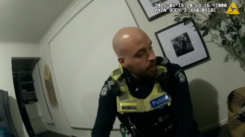 Victoria Police officer convicted after tasering man nine times in under a minute Victoria Police officer convicted after tasering man nine times in under a minute