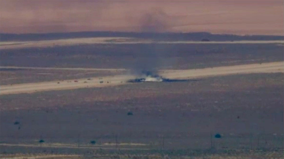 A U.S. Air Force B-52 Stratofortress crashed shortly after takeoff from Edwards Air Force Base in Kern County, California, on Monday, officials said.