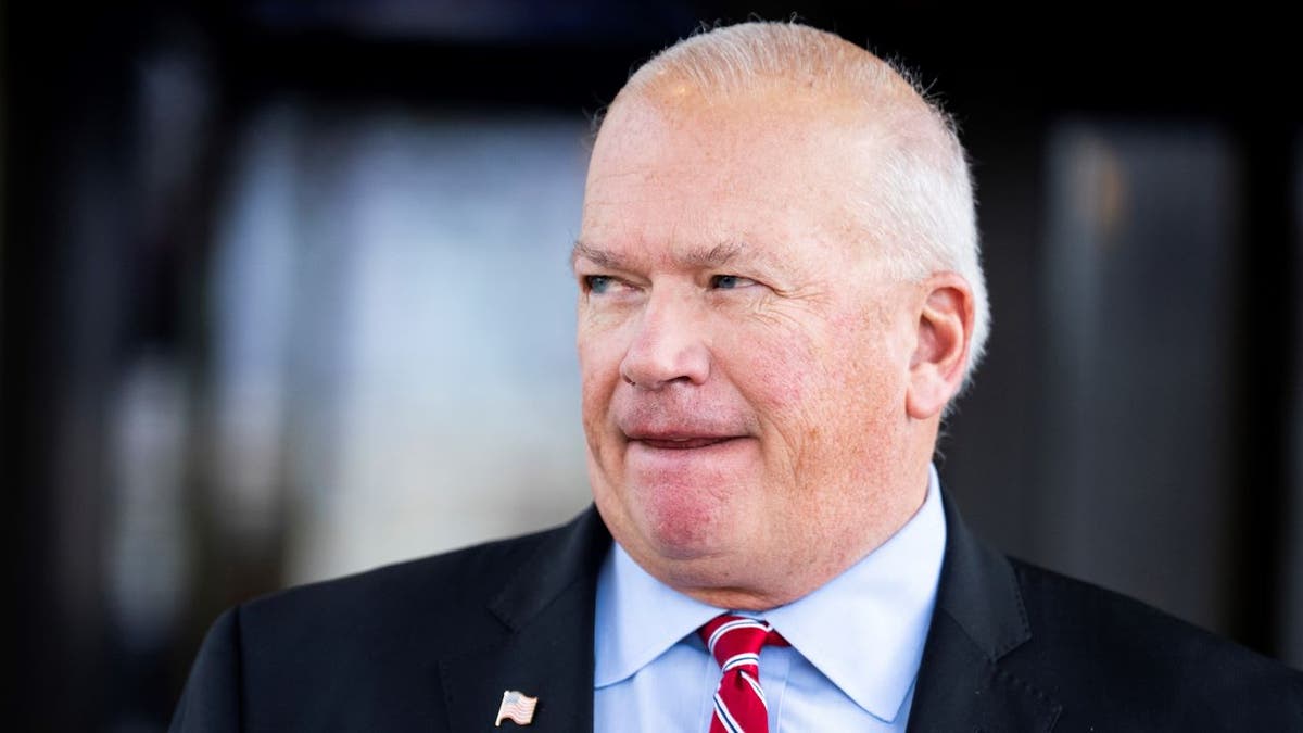 Rep. Scott Fitzgerald leaving a meeting at the Capitol Hill Club