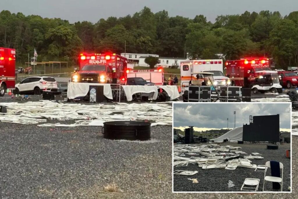 At least 1 dead, several injured in tent collapse during Virginia church service At least 1 dead, several injured in tent collapse during Virginia church service