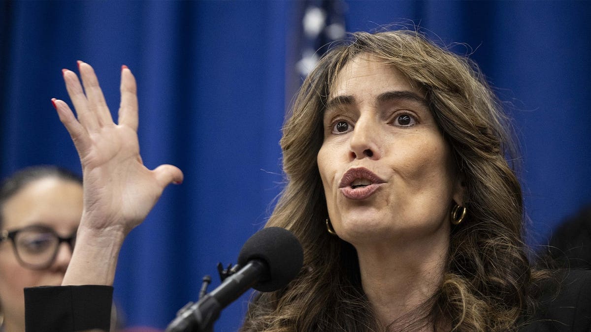 senator speaks during conference