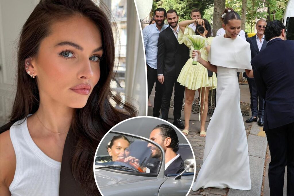 French bombshell dubbed ‘the most beautiful girl in the world’ as a kid gets married at 25