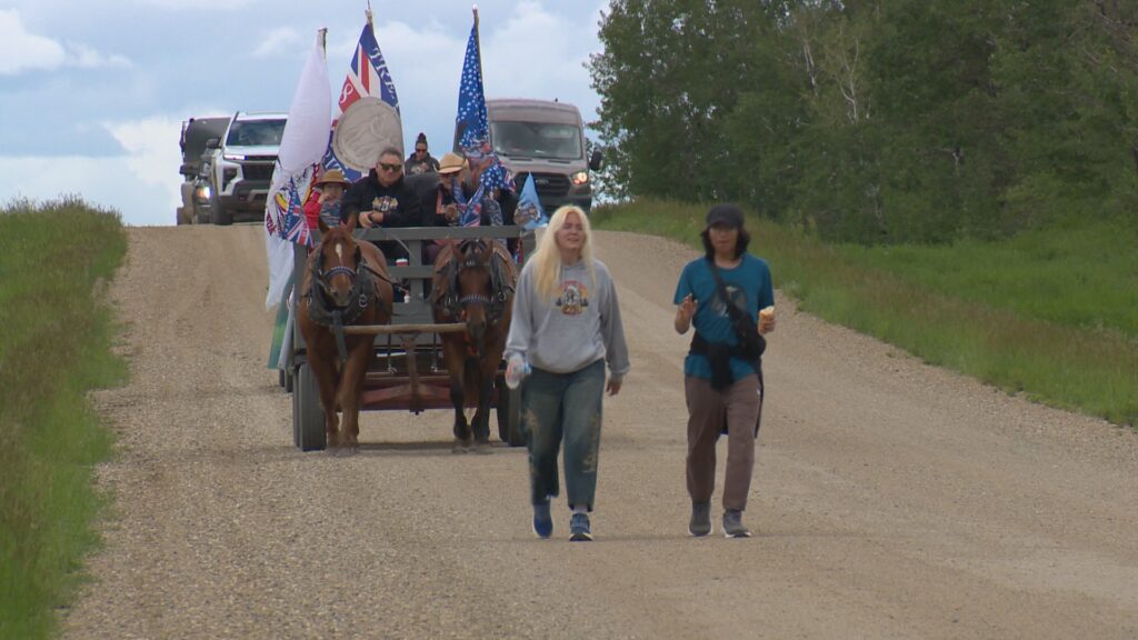 Saskatchewan students commemorate 150th anniversary of Treaty 6 with trek