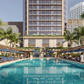 The new development will also feature a podium rooftop level pool club.