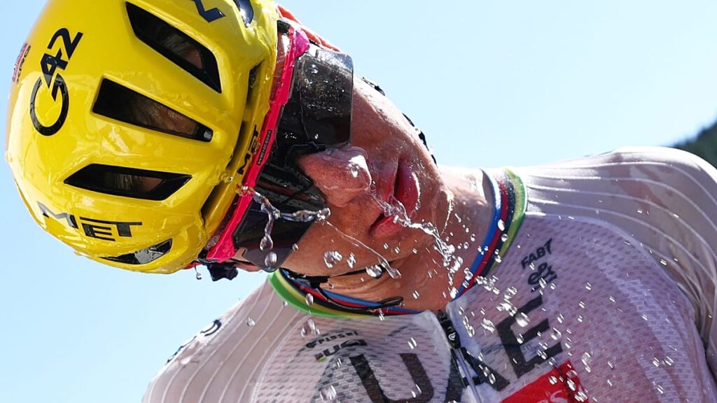Cooling down a ‘logistical nightmare’ at Tour de France, Pogacar says