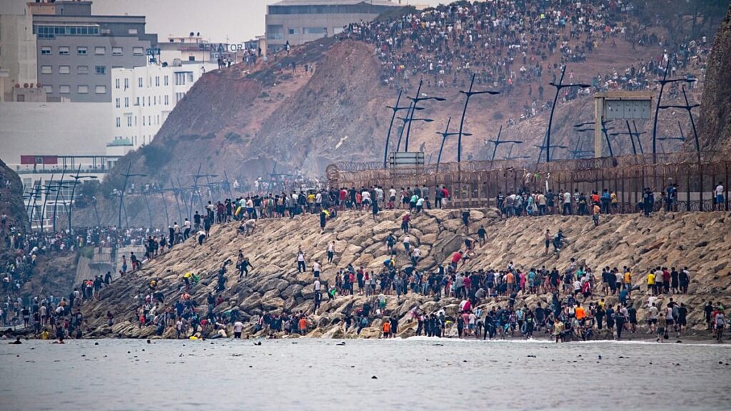 Migrants in Ceuta cannot move to mainland Europe