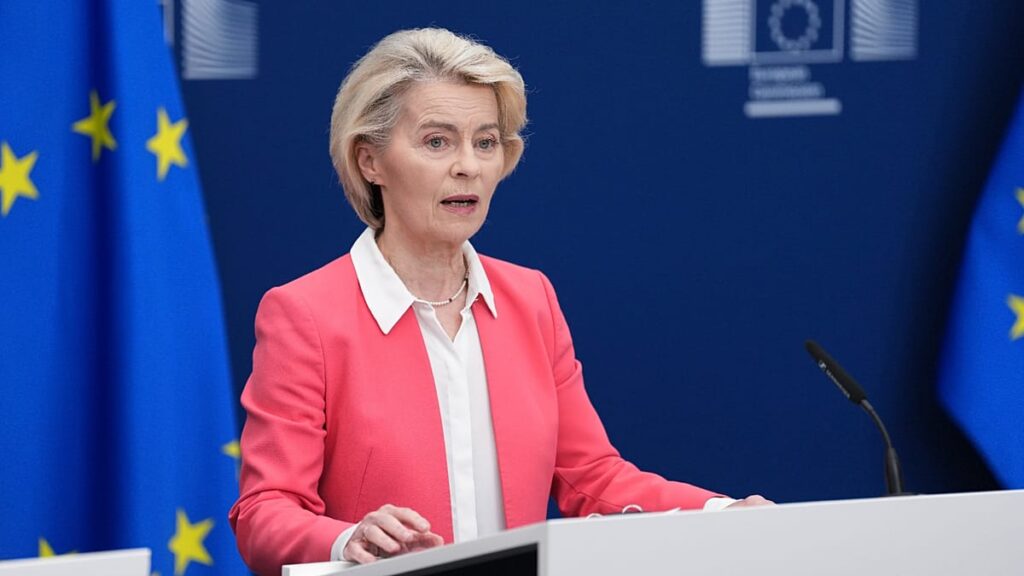 Von der Leyen convinced by case for age restrictions on social media Von der Leyen convinced by case for age restrictions on social media